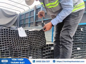 cách kiểm tra độ dày, trọng lượng thép hộp