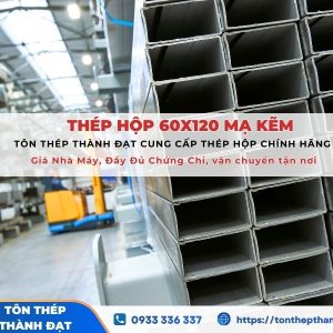 thép hộp mạ kẽm 60x120