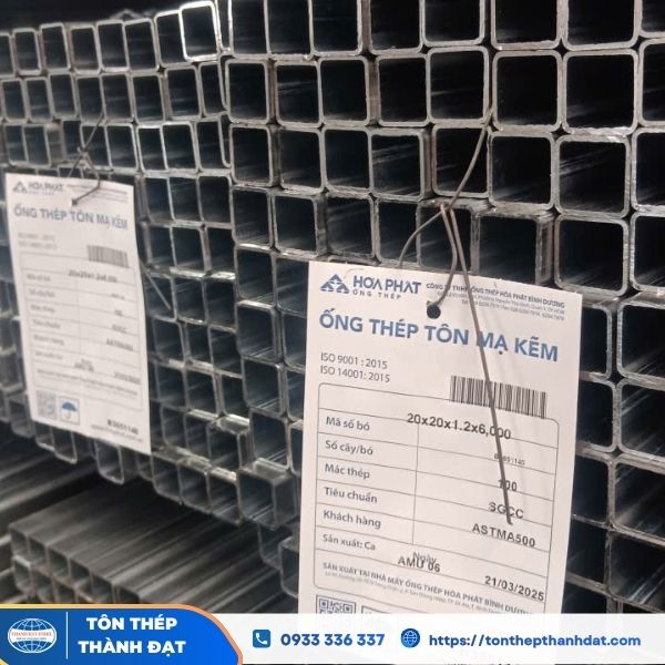 Thép hộp Hòa Phát 20x20